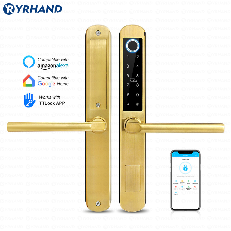 Smart Home Technology - IP66 Gold Stainless steel Sliding Glass