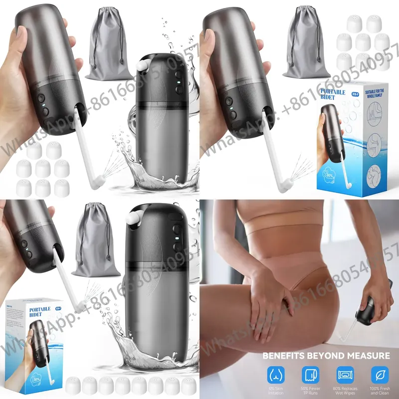 Smart Home Outdoor - Collapsible 2000mAh Personal Handheld Outdoor Bidet