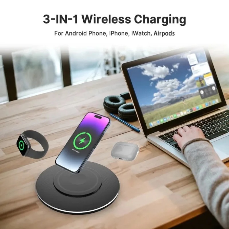 Smart Home Design - Compact 15W 3 In 1 Wireless