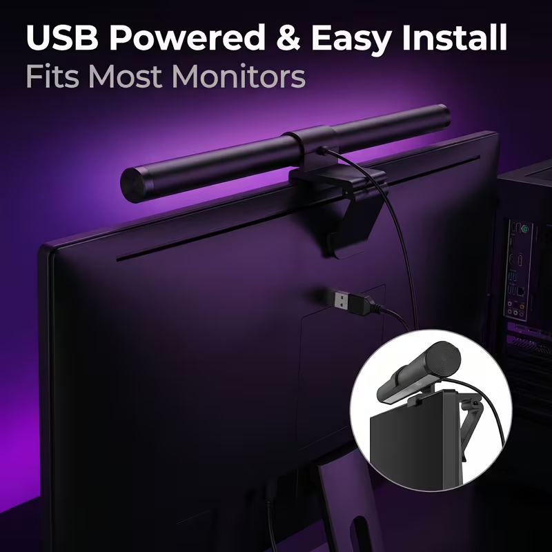 LED Monitor Light Bar With Rem - Voice Control Light Bulb 评论和价格