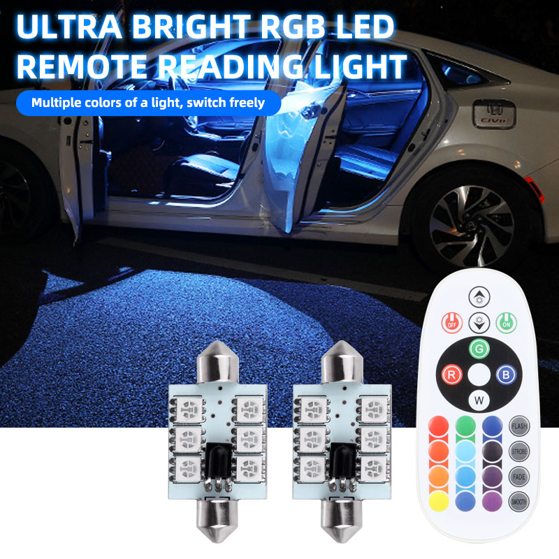 2Pcs LED C5W Festoon Roof  C10 - Voice Control Light Bulb 评论和价格