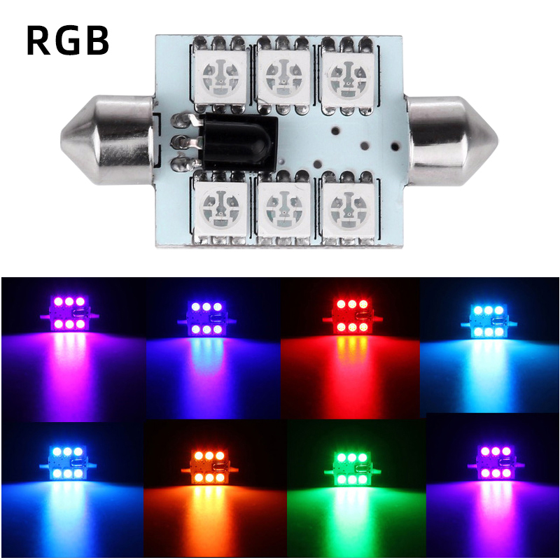 2Pcs LED C5W Festoon Roof  C10 - Voice Control Light Bulb 评论和价格