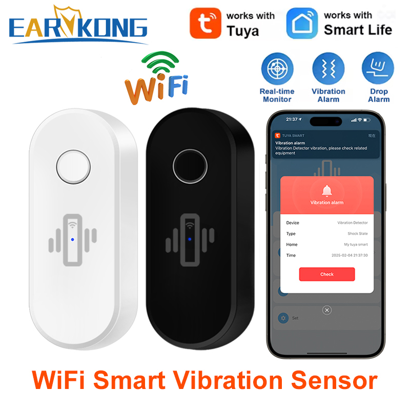 Tuya WiFi Vibration Detector G - Door Window Sensor 评论和价格
