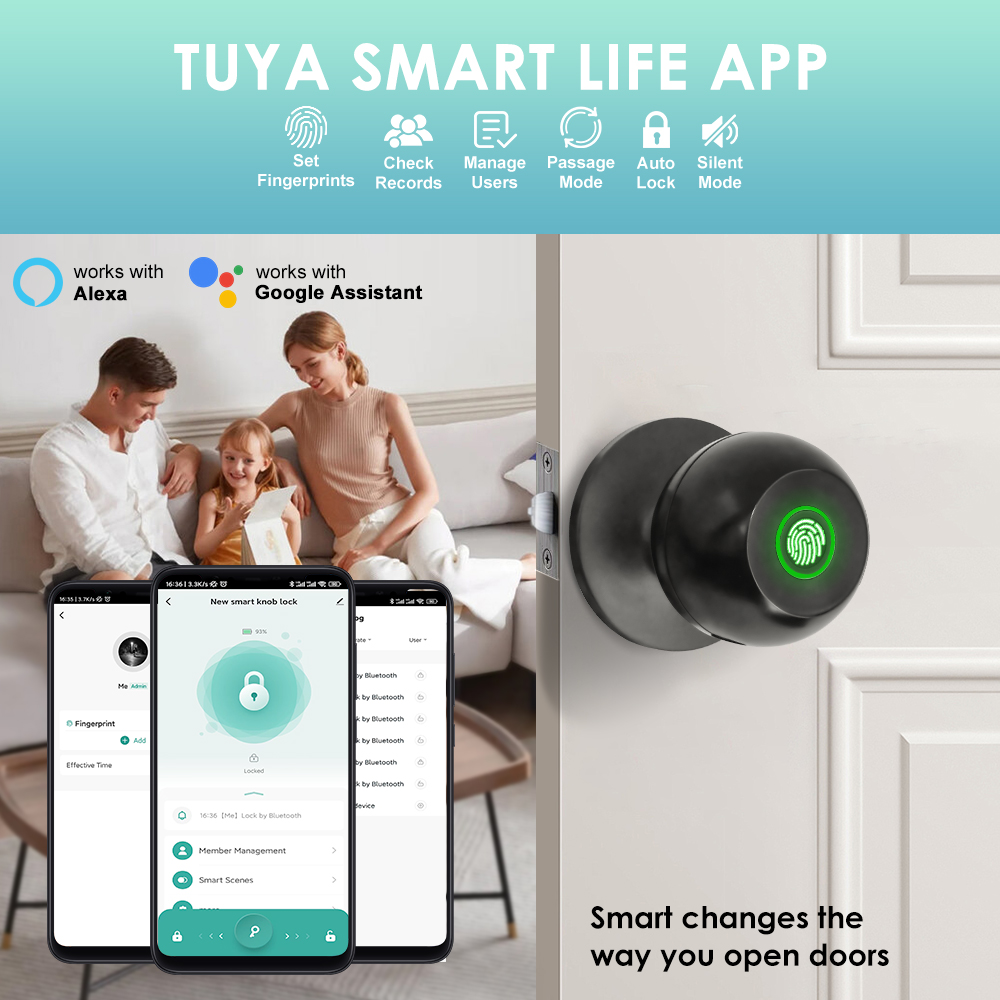 Tuya Electronic Door Lock Smar - Smart Home Technology 评论和价格