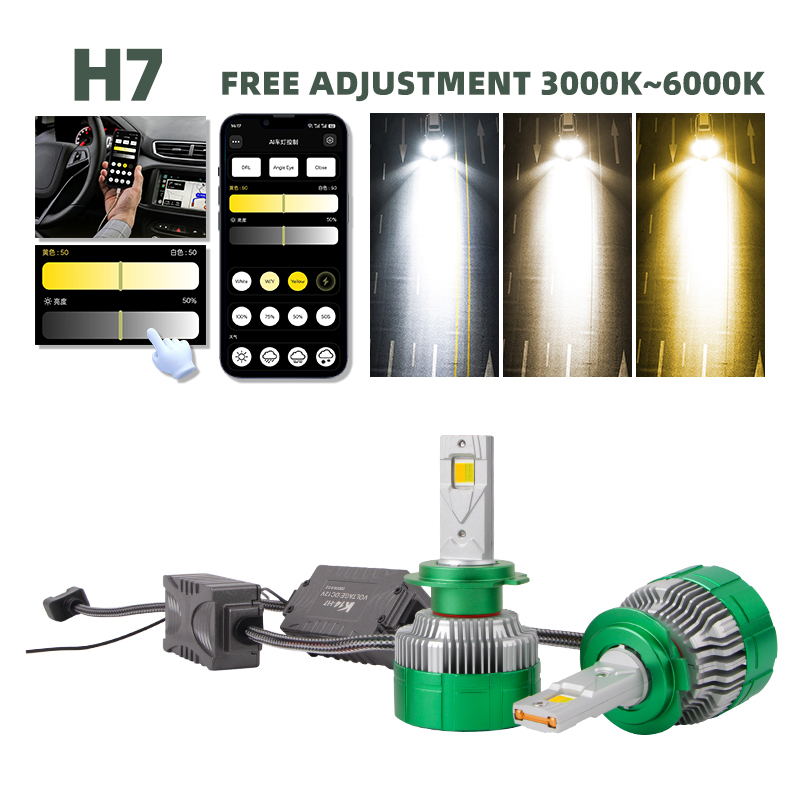 Best Seller H8 H7 Led Headligh - Voice Control Light Bulb 评论和价格
