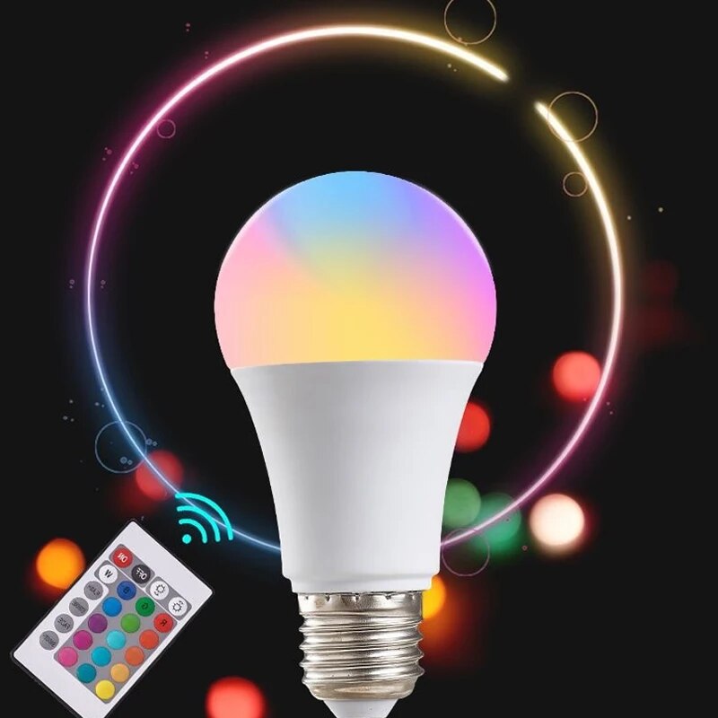 16 Colors RGB Bulb LED Multico - Voice Control Light Bulb 评论和价格