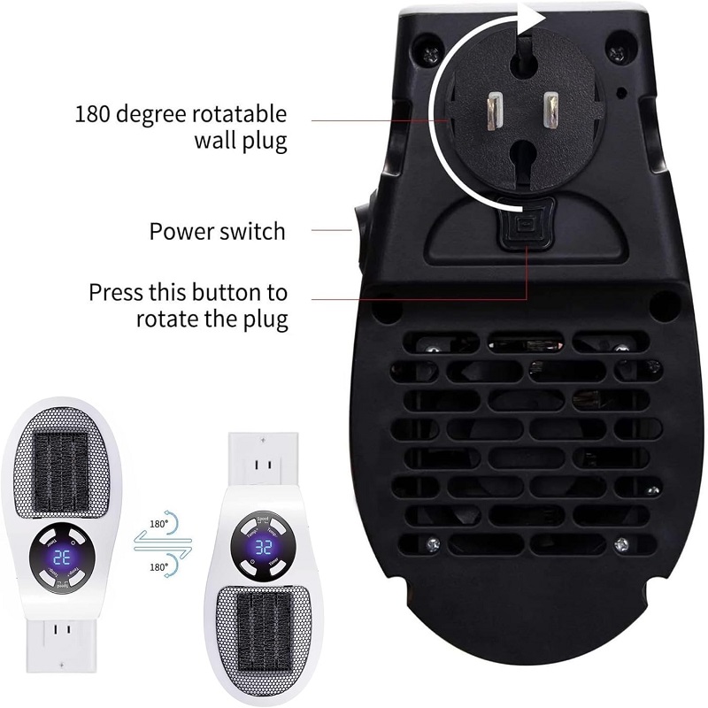 Eco Plug in Electric Heater Wa - Smart Bathroom Fan 评论和价格