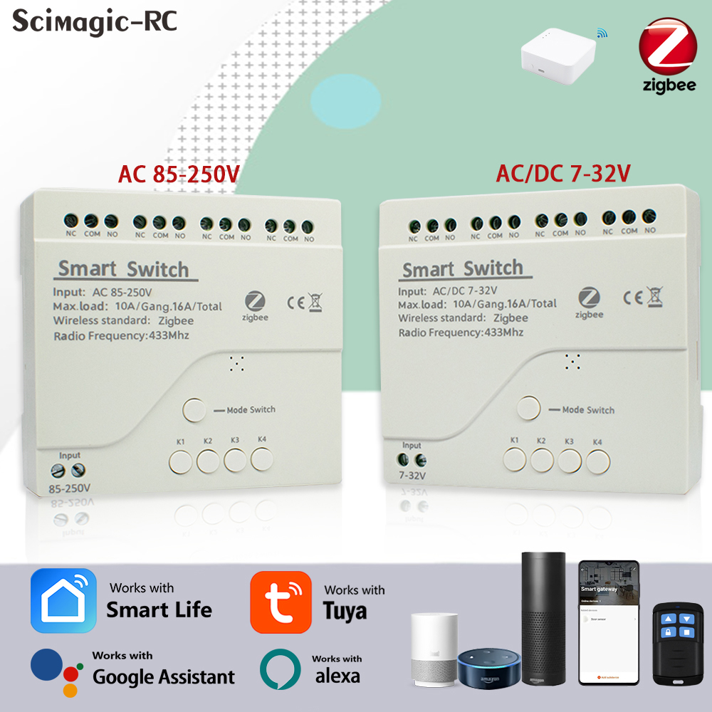 4CH Zigbee Tuya Smart Home Rel - Smart Home Google 评论和价格