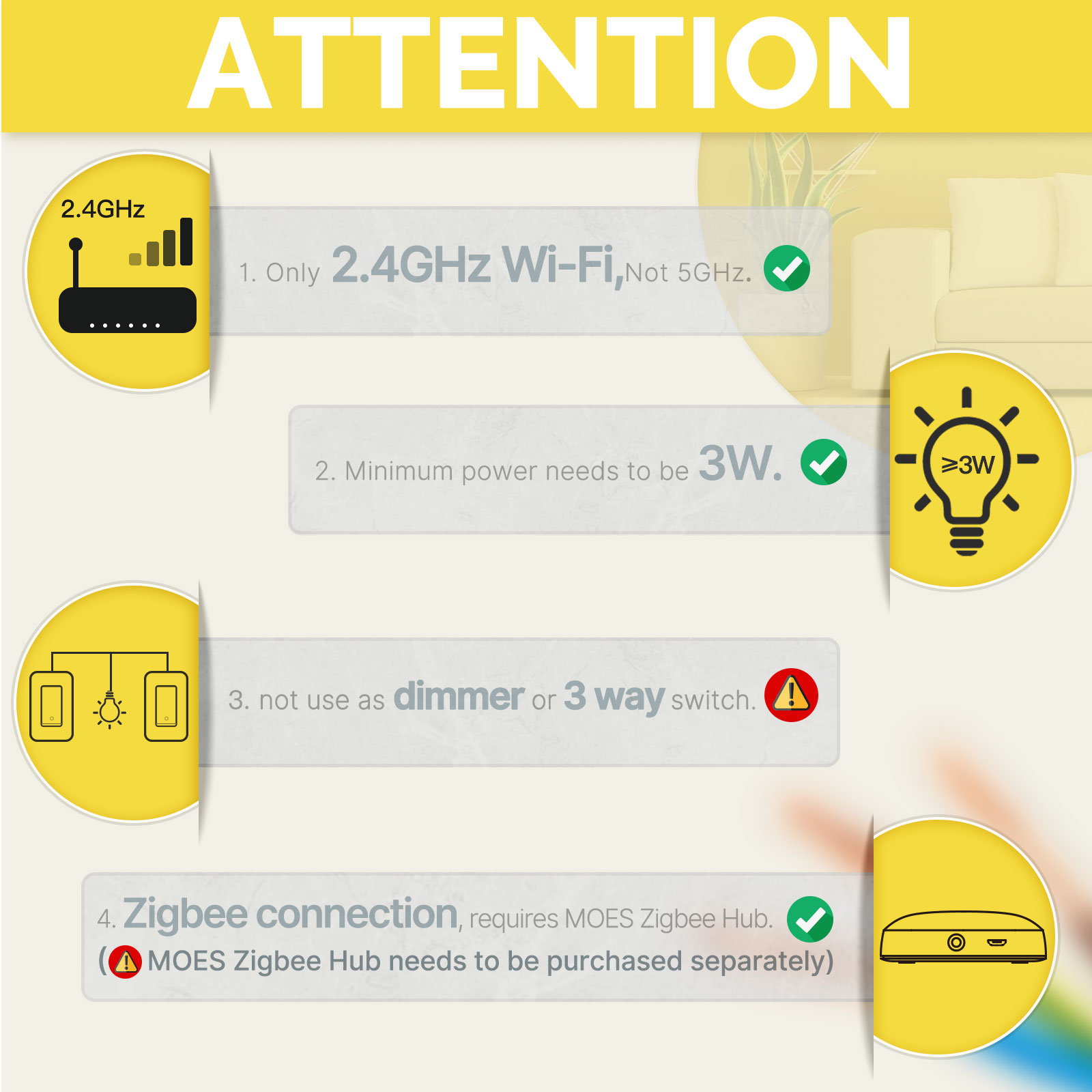 MOES US Standard Zigbee Smart  - Smart Home Google 评论和价格