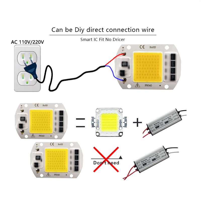 3000K 6000K LED COB Chip Light - Smart Home Outdoor 评论和价格