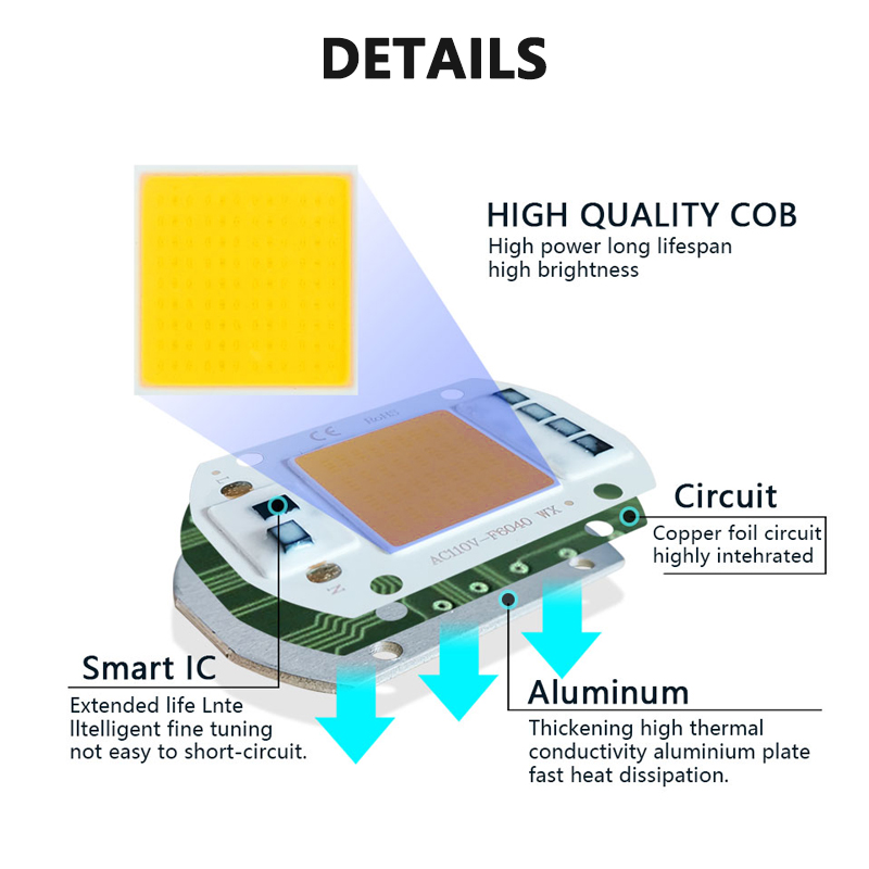 3000K 6000K LED COB Chip Light - Smart Home Outdoor 评论和价格