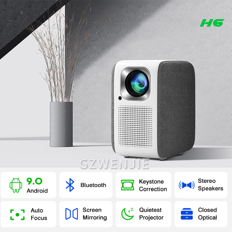 H6 Mini Projector LED 1080P Fu - Smart Home Tv 评论和价格