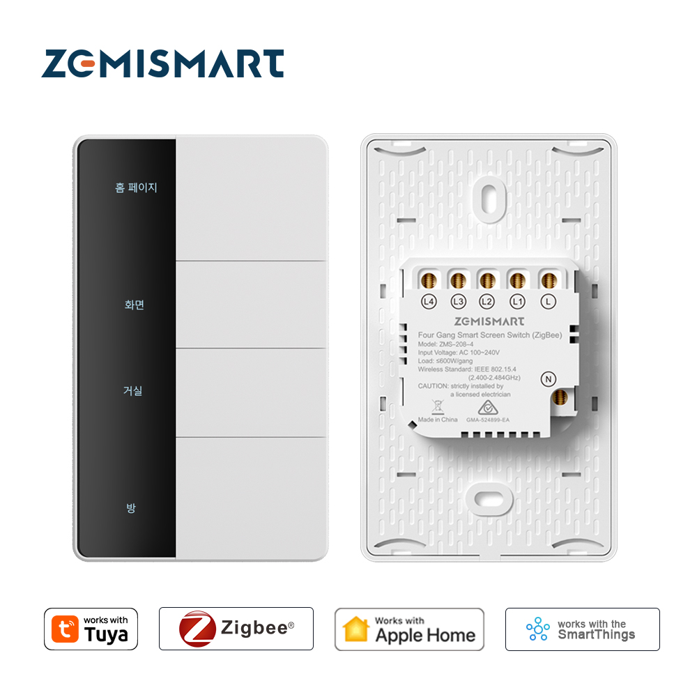 1234 Gang US Type Zigbee Push  - Zigbee Gateway 评论和价格