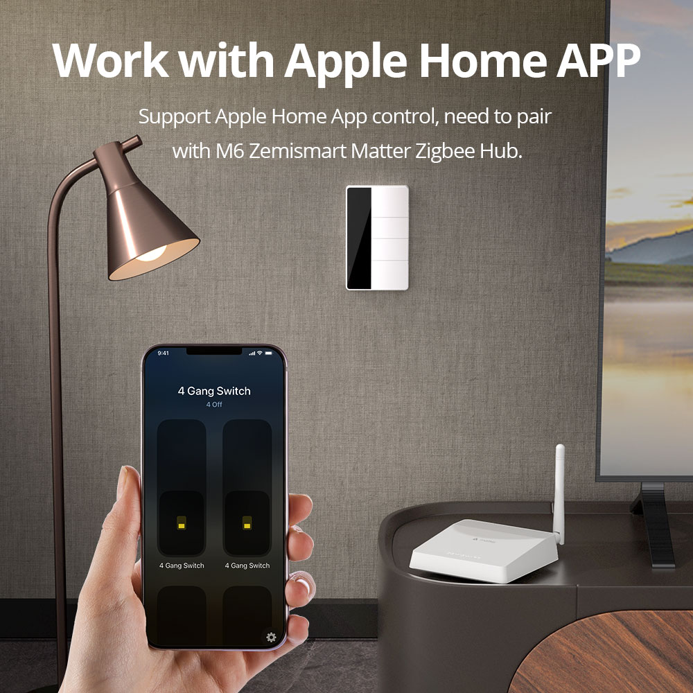 1234 Gang US Type Zigbee Push  - Zigbee Gateway 评论和价格