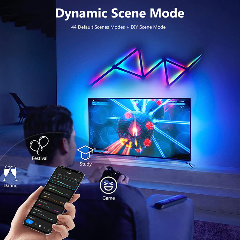 Smart RGB Wall Lamp, Bluetooth - Smart Home Tv 评论和价格