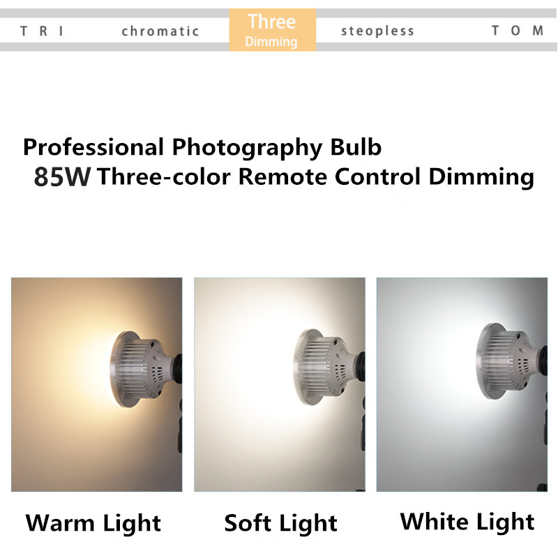 85W LED Photographic Lighting  - Voice Control Light Bulb 评论和价格