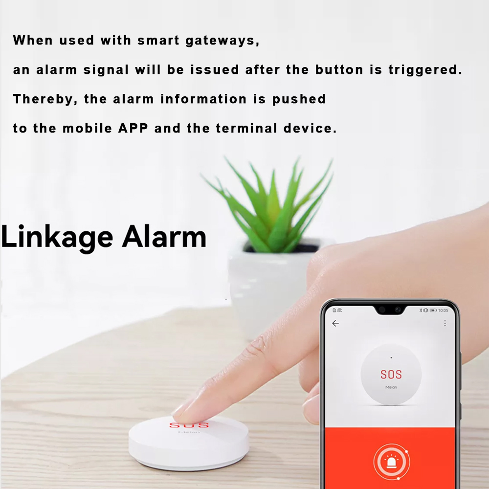 Meian Zigbee Tuya SOS Emergenc - Smart Home Gira 评论和价格