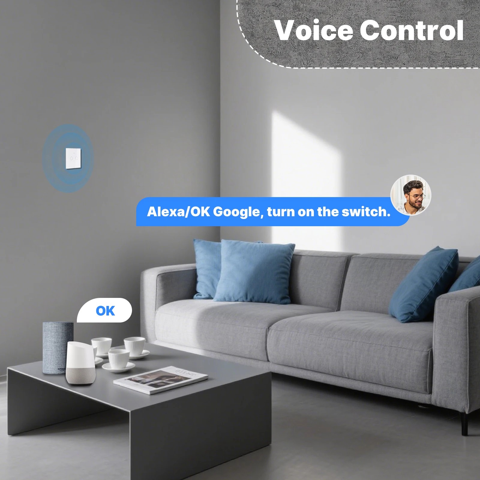 MOES WiFi+RF433 Smart Touch Sw - Smart Home Design 评论和价格