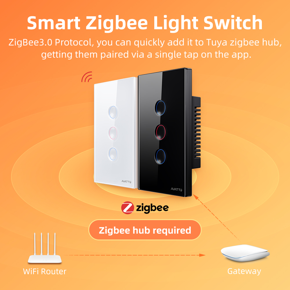 AVATTO 1/2/3/4 Gang ZigBee Sma - Smart Home Google 评论和价格