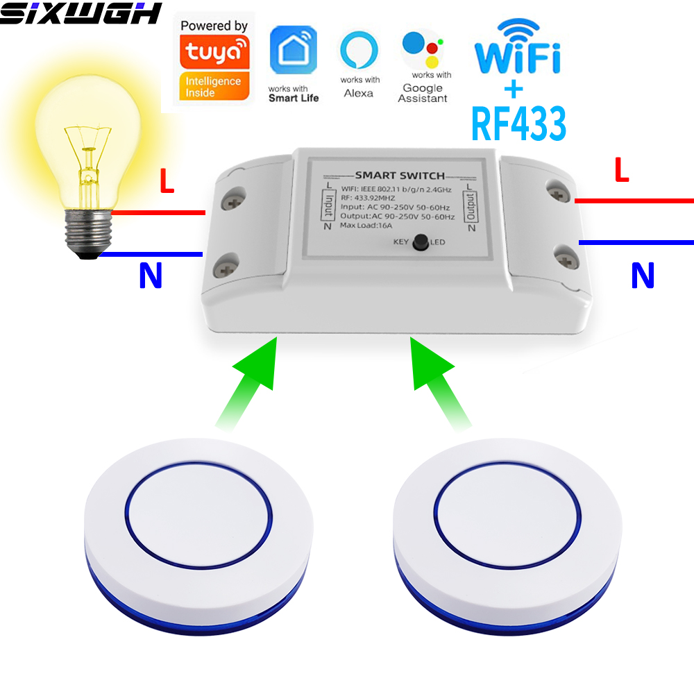 16A WiFi Tuya Smart Switch Wir - Smart Home Google 评论和价格