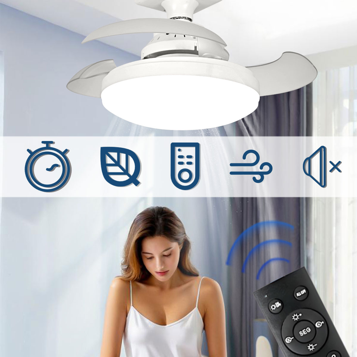 Three-Color Dimming LED E27 Ce - Smart Bathroom Fan 评论和价格