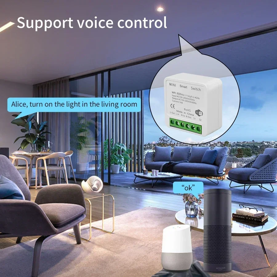 16A 20A Tuya Smart WiFi Switch - Smart Home Google 评论和价格