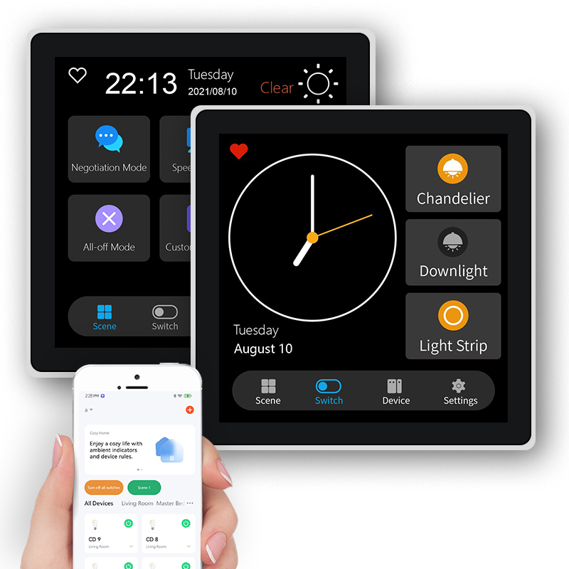 FUERS 4 Inch Touch Screen Mult - Smart Home Design 评论和价格