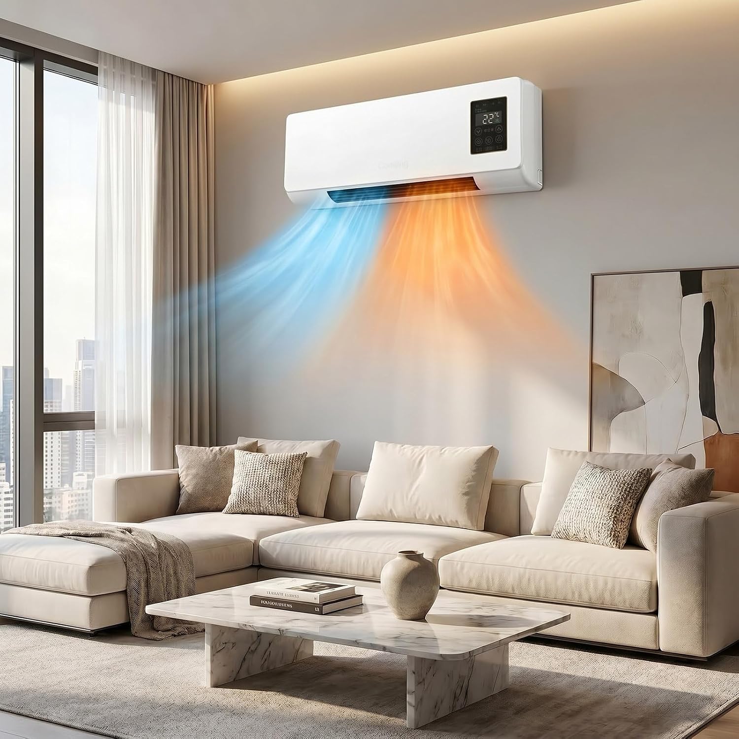1800W Wall Mounted Air Conditi - Smart Bathroom Fan 评论和价格