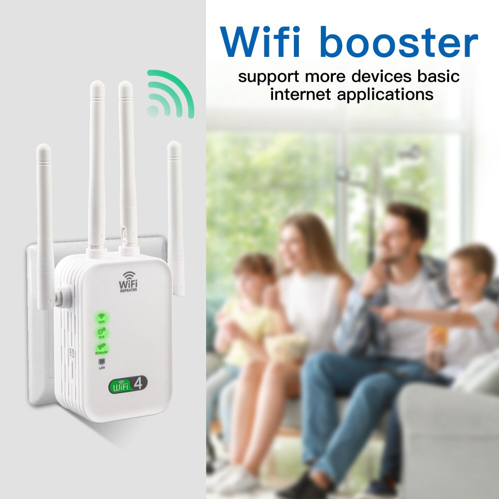 300M WIFi Repeater Wi-Fi Ampli - Smart Home Office 评论和价格