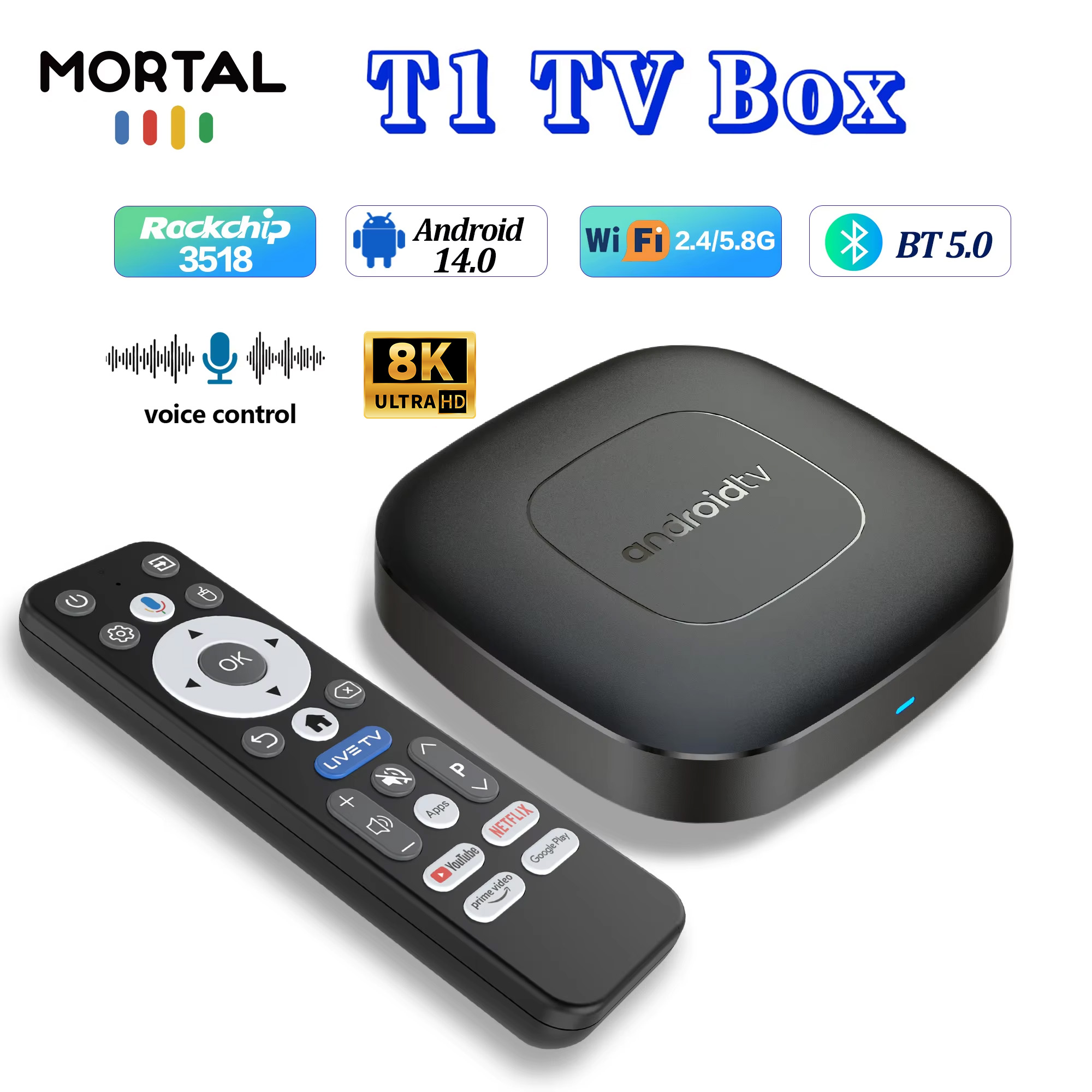 Smart TV Box T1 Android 14.0 R - Smart Home Ui 评论和价格