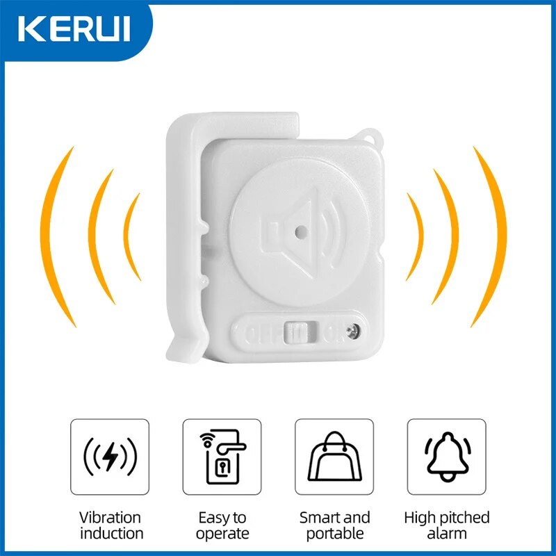 KERUI Wireless Vibration Alarm - Door Window Sensor 评论和价格