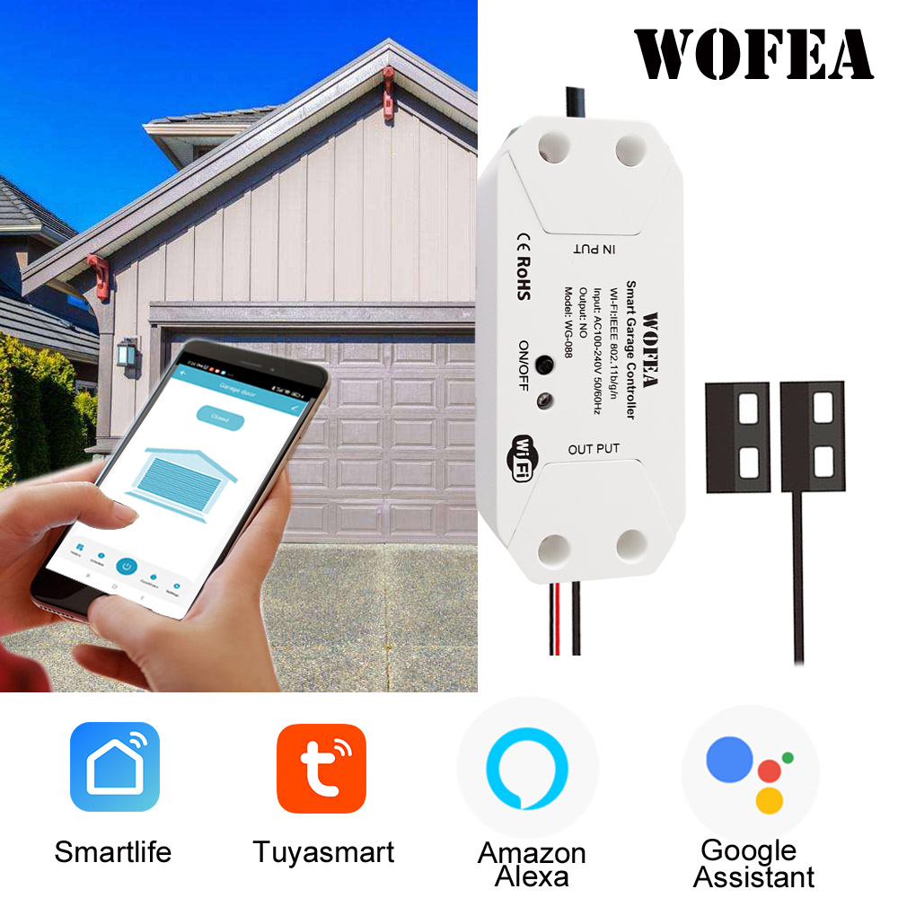 Wofea Tuya Smart WIFI 2.4G Gar - Smart Home Gira 评论和价格